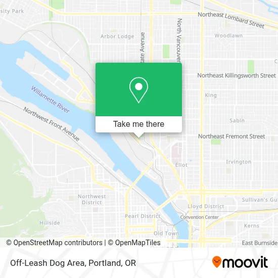 Off-Leash Dog Area map