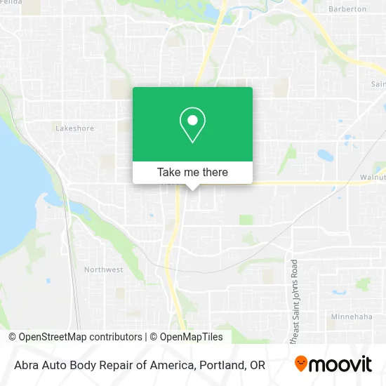 Abra Auto Body Repair of America map