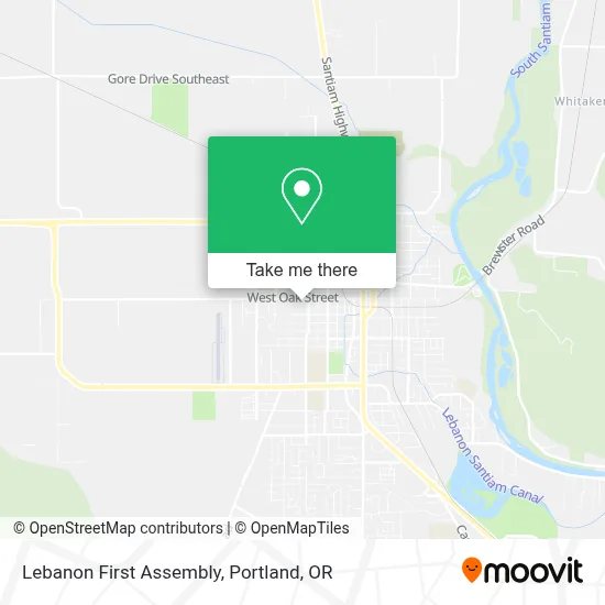Lebanon First Assembly map