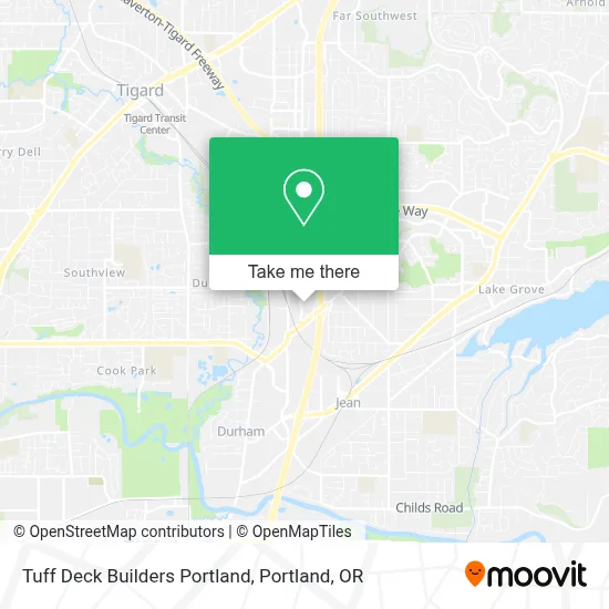 Tuff Deck Builders Portland map