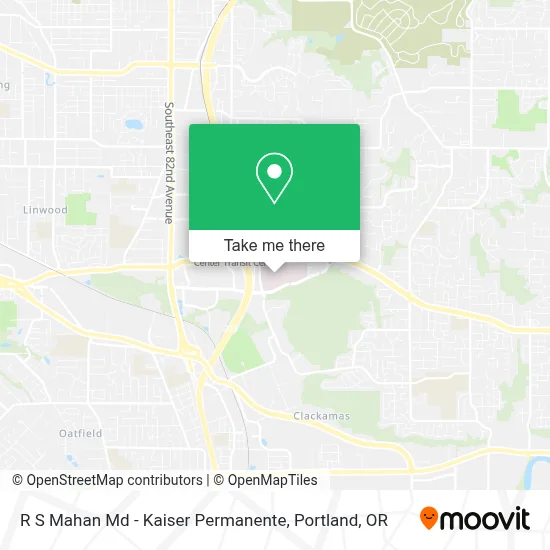 R S Mahan Md - Kaiser Permanente map