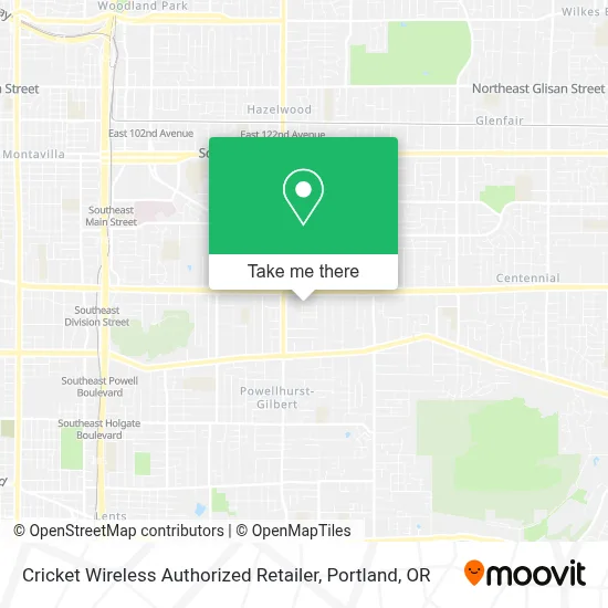 Cricket Wireless Authorized Retailer map
