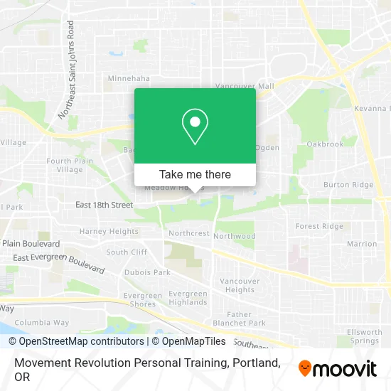 Movement Revolution Personal Training map