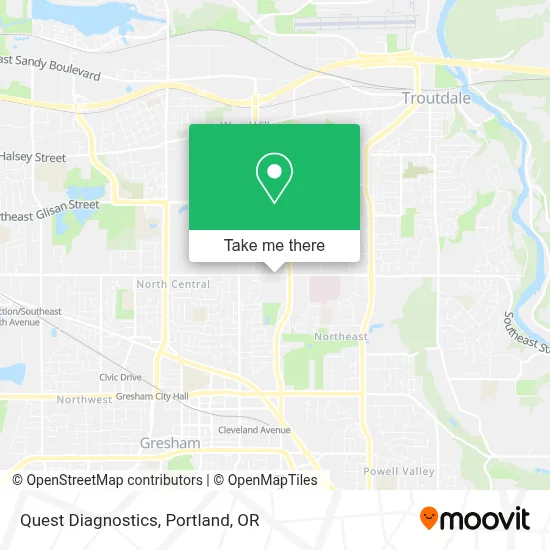 Quest Diagnostics map