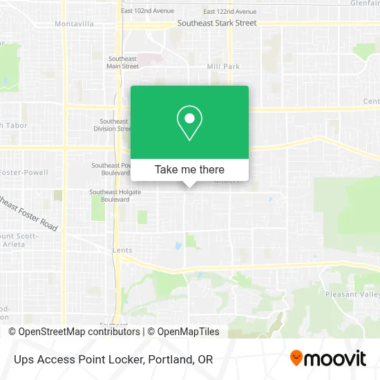 Ups Access Point Locker map