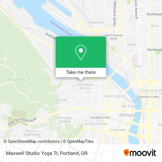 Maxwell Studio Yoga Tr map