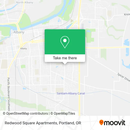 Redwood Square Apartments map