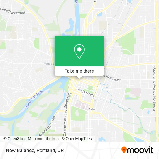 New Balance map