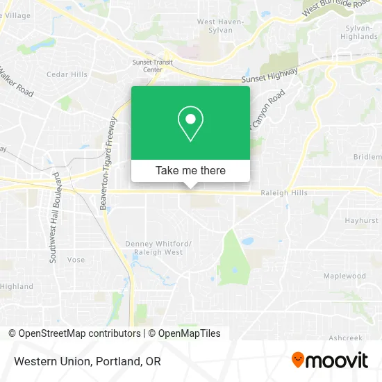 Western Union map