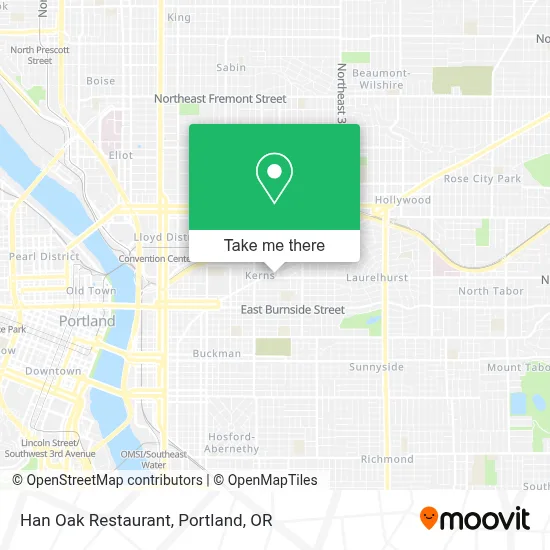 Han Oak Restaurant map