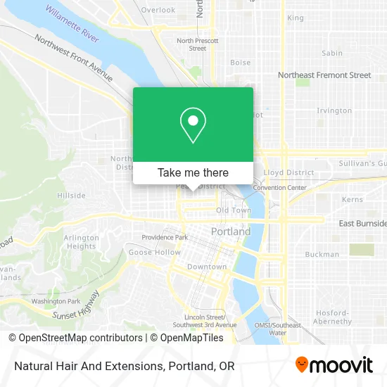 Natural Hair And Extensions map