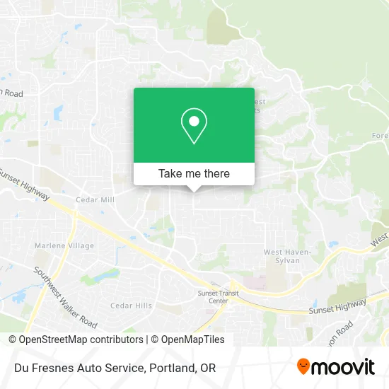Du Fresnes Auto Service map