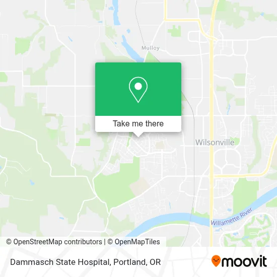Dammasch State Hospital map