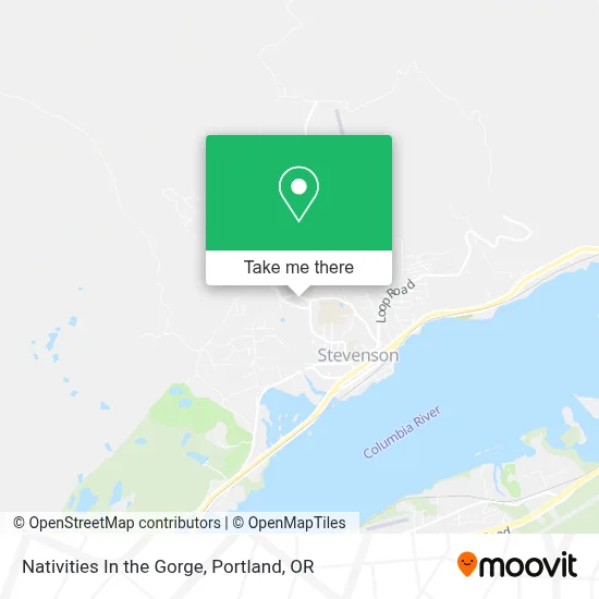 Nativities In the Gorge map