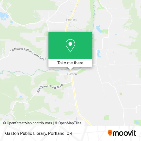 Gaston Public Library map