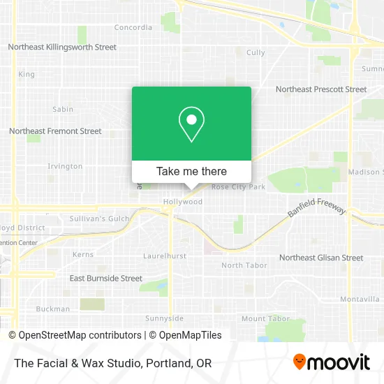 The Facial & Wax Studio map