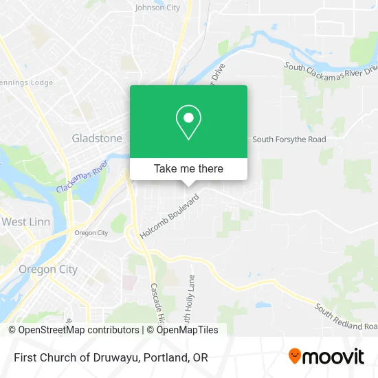 First Church of Druwayu map