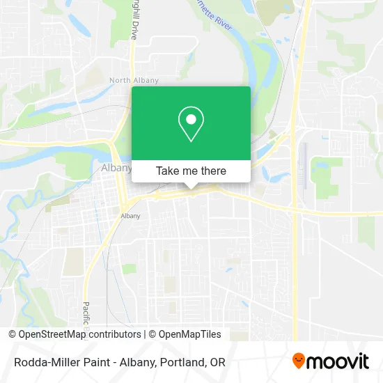 Rodda-Miller Paint - Albany map