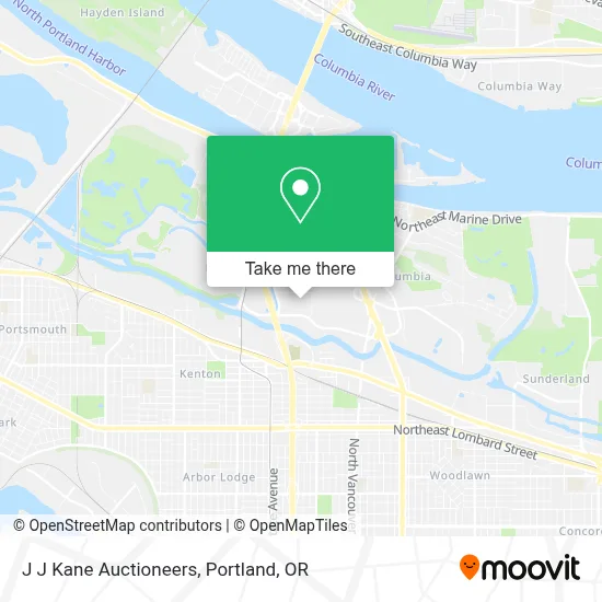 J J Kane Auctioneers map