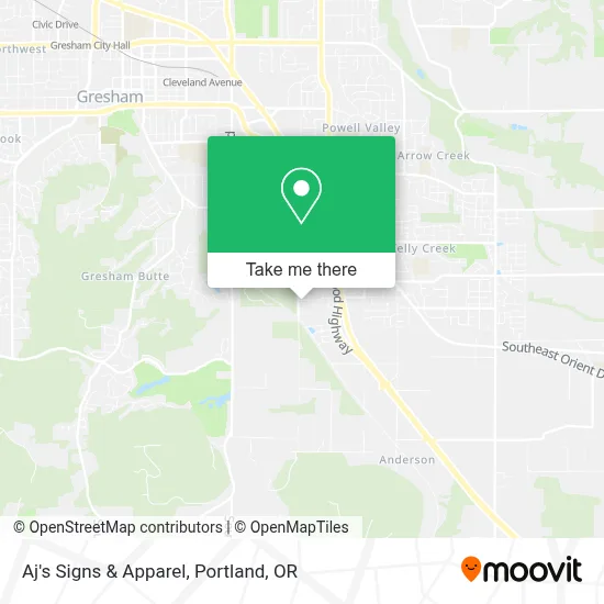 Aj's Signs & Apparel map