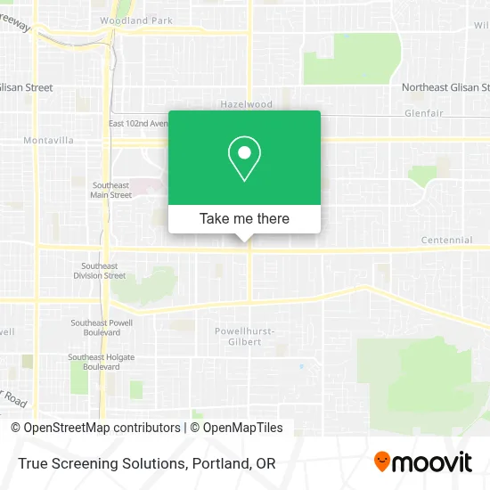 True Screening Solutions map