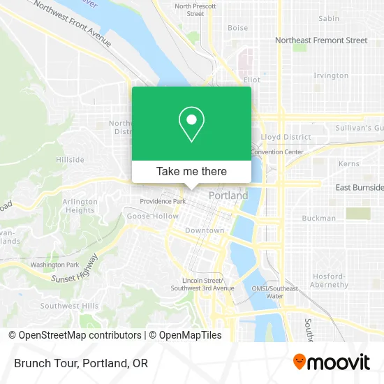 Brunch Tour map