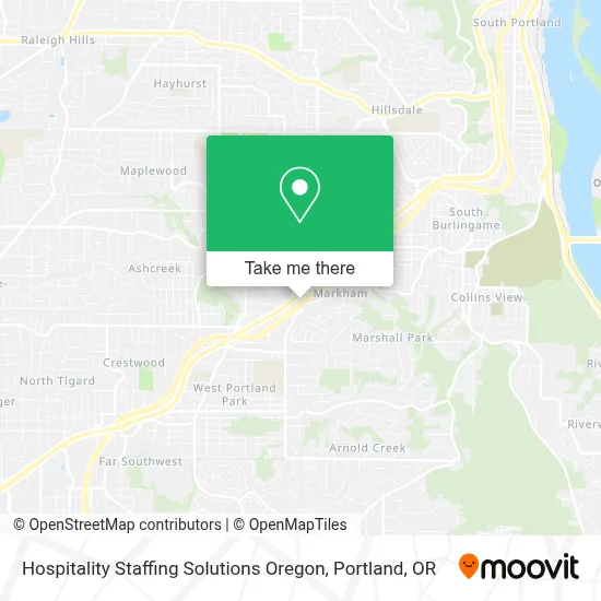 Hospitality Staffing Solutions Oregon map