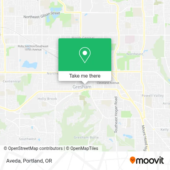 Aveda map