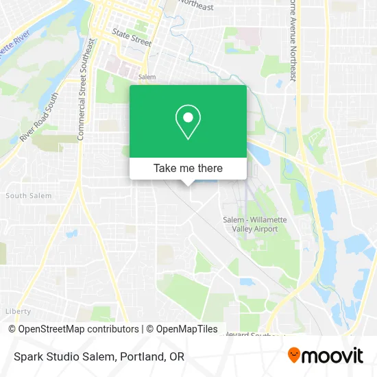 Spark Studio Salem map