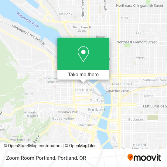 Zoom Room Portland map