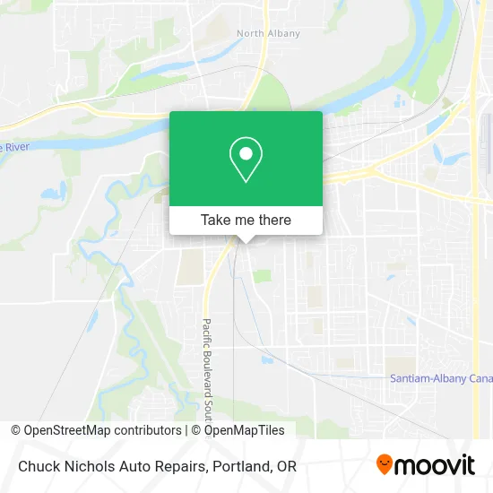 Chuck Nichols Auto Repairs map