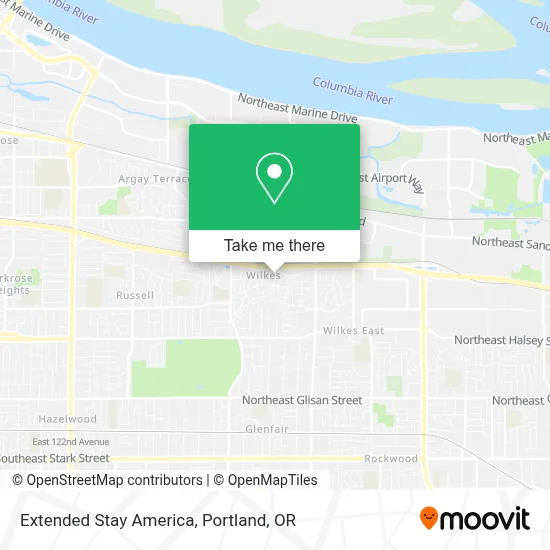 Extended Stay America map