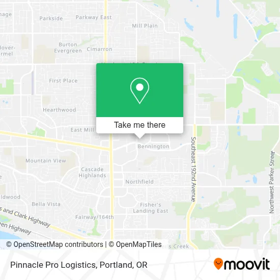 Pinnacle Pro Logistics map
