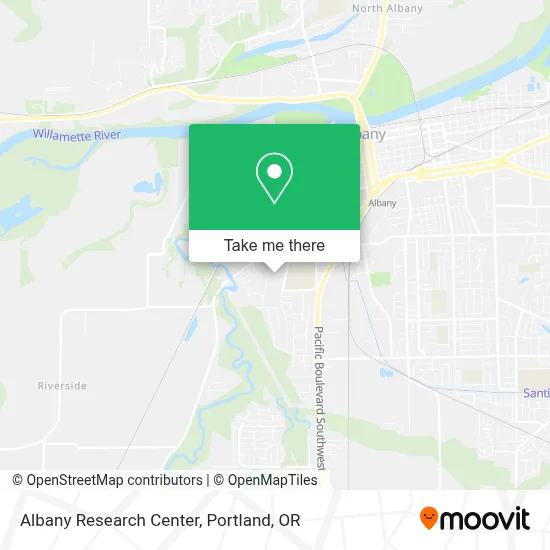 Albany Research Center map