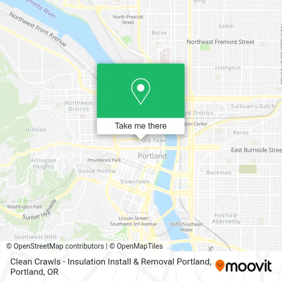 Clean Crawls - Insulation Install & Removal Portland map
