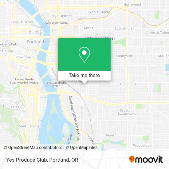 Yes Produce Club map