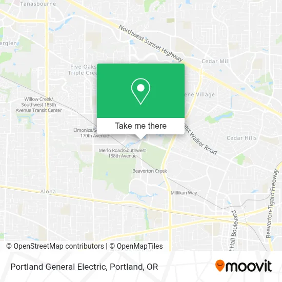 Portland General Electric map