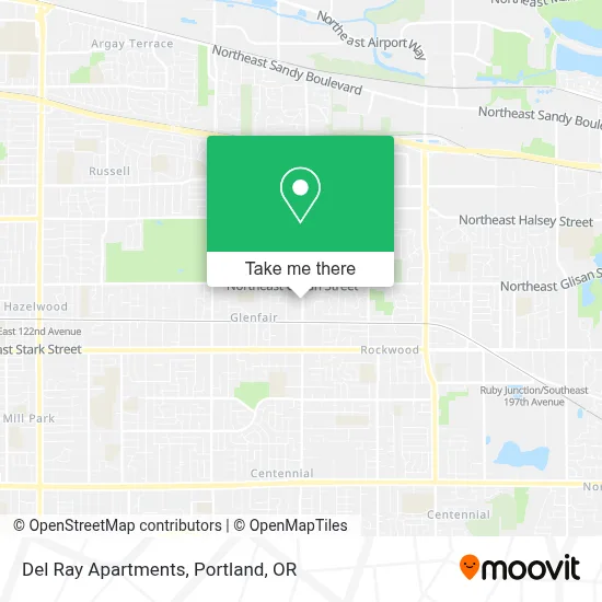 Del Ray Apartments map