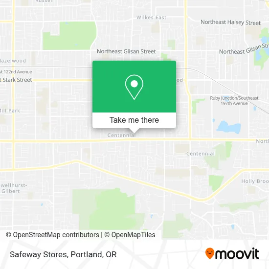 Safeway Stores map