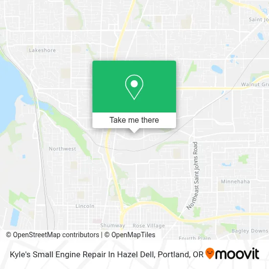 Kyle's Small Engine Repair In Hazel Dell map