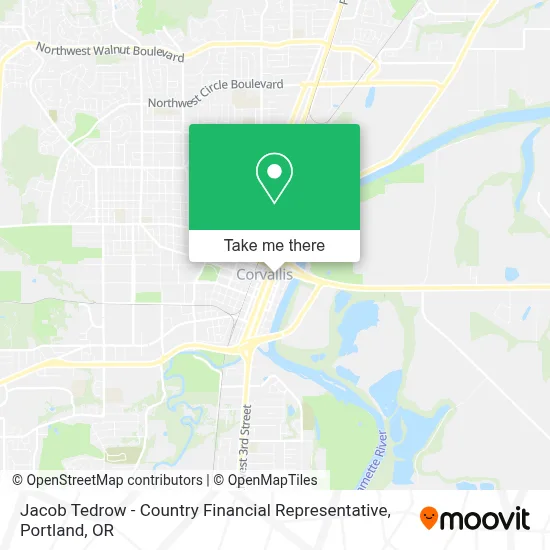 Jacob Tedrow - Country Financial Representative map