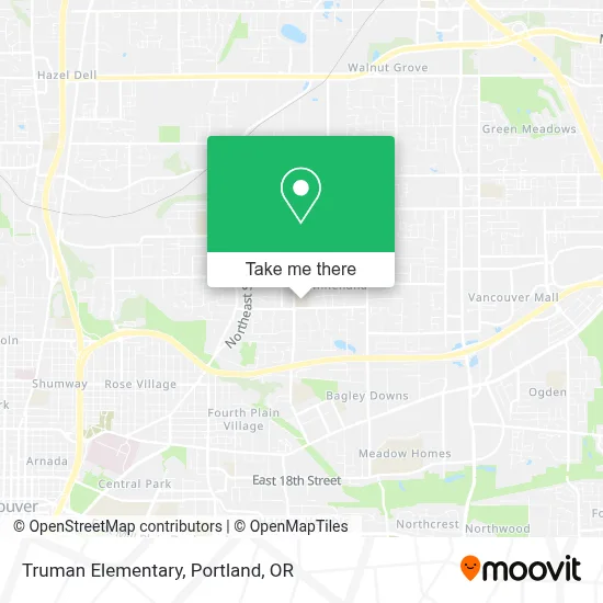 Truman Elementary map