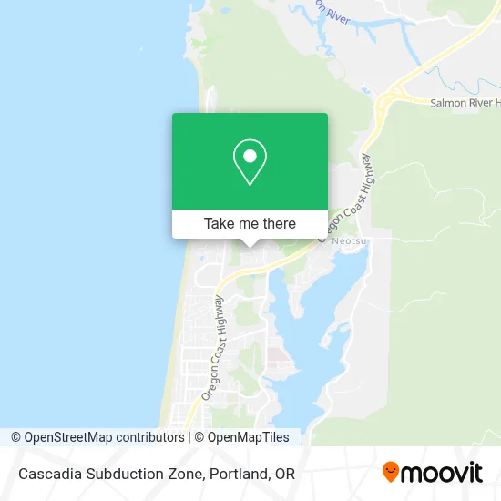 Cascadia Subduction Zone map