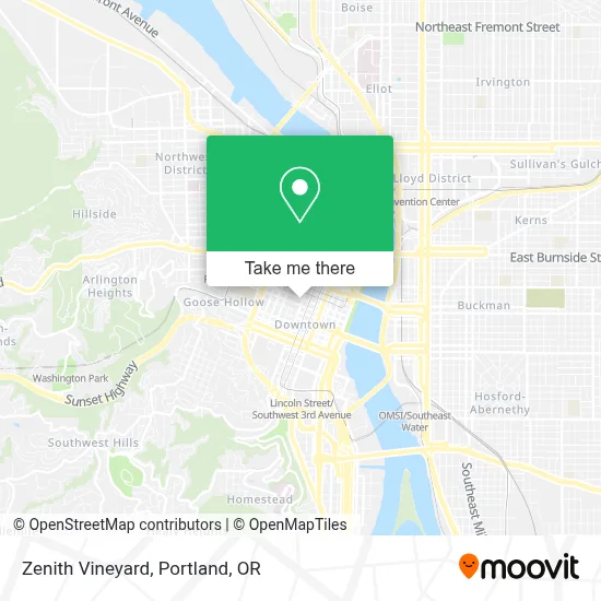 Zenith Vineyard map