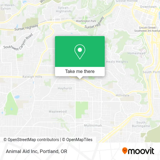 Animal Aid Inc map