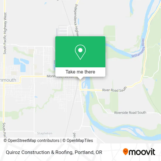 Quiroz Construction & Roofing map