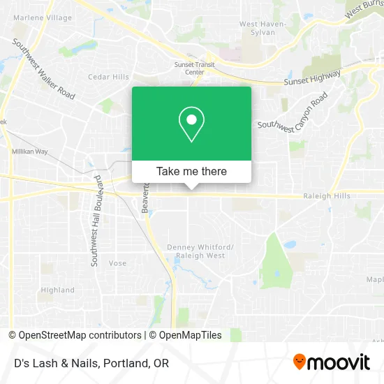 D's Lash & Nails map