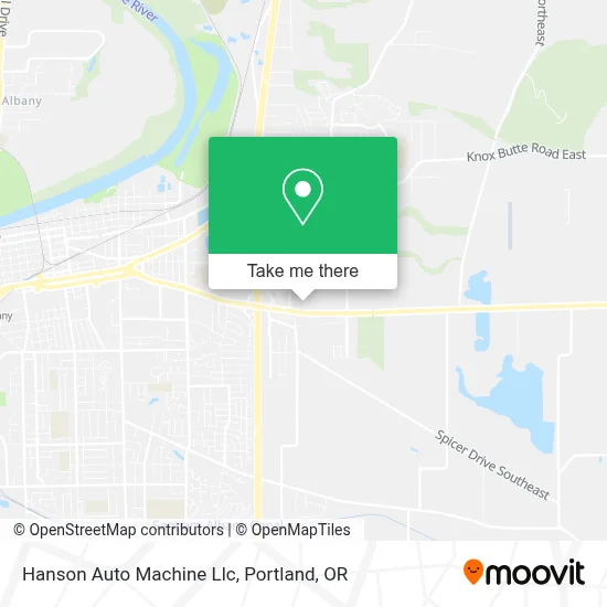 Hanson Auto Machine Llc map