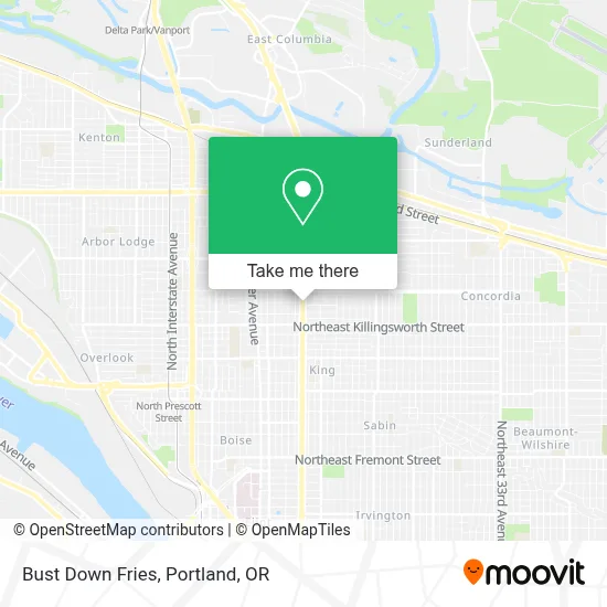 Bust Down Fries map