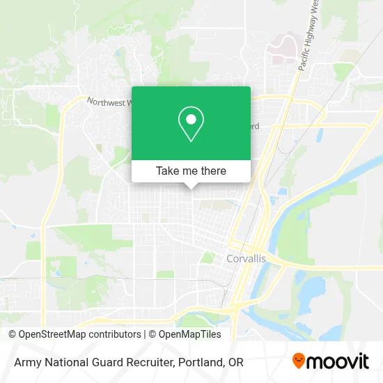Army National Guard Recruiter map